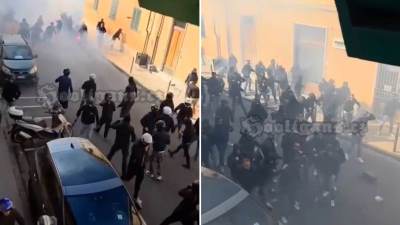  tuca u seriji a navijaci pize i verone izazvali haos  