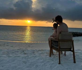  Biković s porodicom na Maldivima 