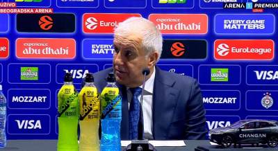  Željko Obradović poslije poraza Partizana od Barselone 