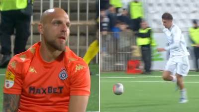  Filip Matijašević sa preko 35 metara postigao gol protiv Partizana 