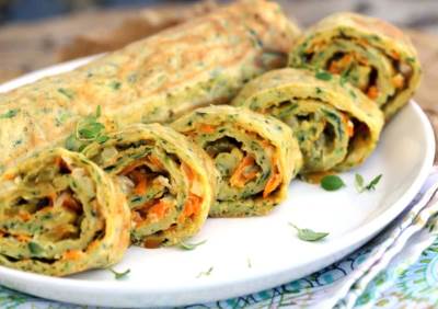  slani rolat sa pečurkama, prazilukom i spanaćem 