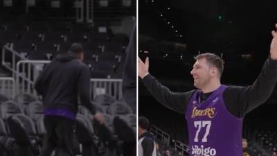  Luka Dončić pobijedio Ruija Hačimuru u pogađanju s centra 