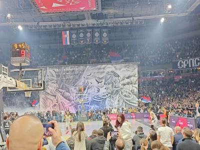  Koreografija Miloš Obilić na meču Partizan Fenerbahče 