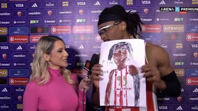  Čima Moneke dobio crtež od navijača Crvene zvezde 