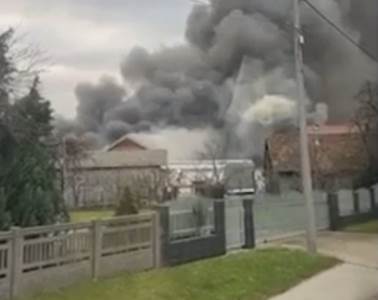  Požar u skladištu guma u Zagrebu 