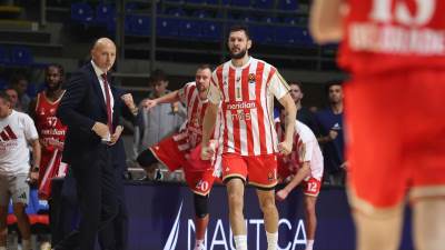  Povrijedio se Uroš Plavšić Crvena zvezda ima samo jednog centra 