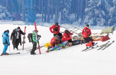  Slovenački skijaš Rok Ažnoh doživio težak pad 