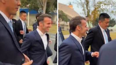  Makron bježao od kineskog obezbjeđenja 