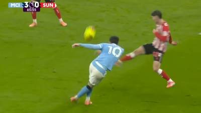  Rajan Šerki rabona na meču Mančester siti Sanderlend 