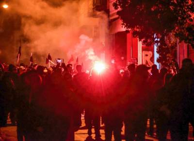  bačeni molotovljevi kokteli na policiju u atini 