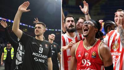  Gosti iz NBA gledaće vječiti derbi Partizan Crvena zvezda 