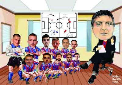  Banjalučki karikaturista pred krajiški derbi "pecnuo" Vinka Marinovića 