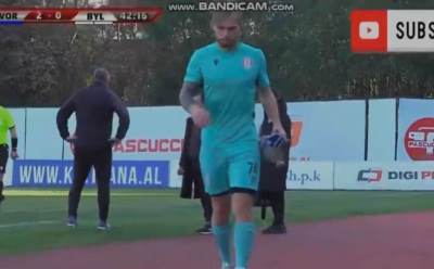  Golman albanskog Bilsa napustio teren usred utakmice 