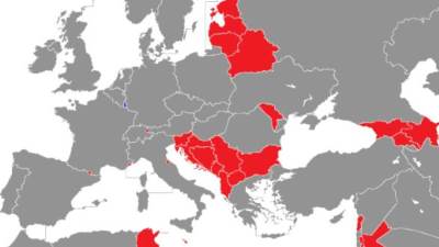  Nova Mapa Evrope zemlje Balkana 