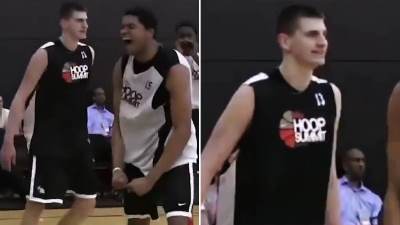  karl entoni tauns zakucao preko nikole jokica 