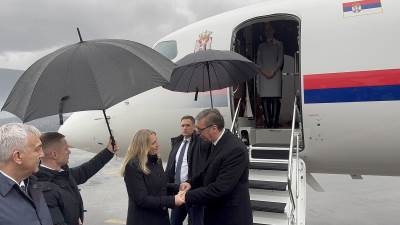  Vučić stigao u Mostar, dočekala ga Cvijanovićeva 