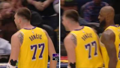  Luka Dončić burno slavlje poena  
