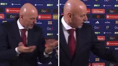  Saša Obradović bijesan poslije meča Žalgiris Crvena zvezda 