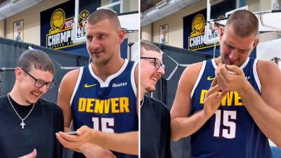  Nikola Jokić oduševljen zakucavanjem influensera 