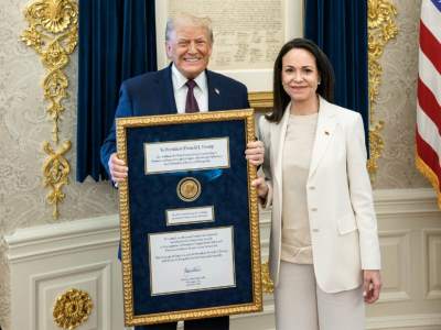  Mačado poklonila Nobelovu nagradu Trampu 