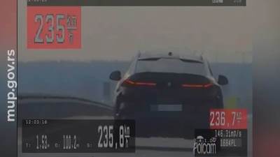  Nijemac u Srbiji vozio 240 km/h 