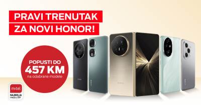 Veliko sniženje HONOR telefona iz m:tel ponude 