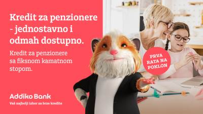  Krediz za penzionere u Addiko banci 