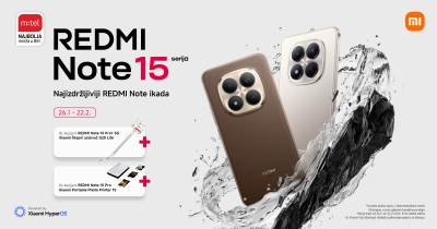  Nova Redmi Note 15 serija uz atraktivne poklone u m:tel ponudi 