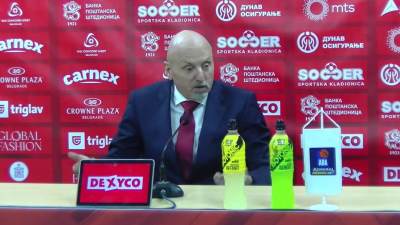  Saša Obradović konferencija za medije poslije pobjede protiv Beča 