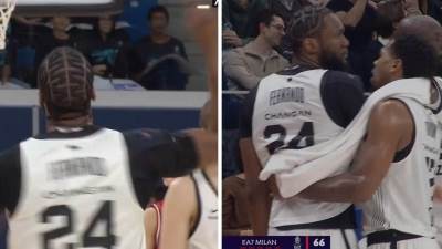  Bruno Fernando pobjesnio na meču sa Olimpijom Milano 