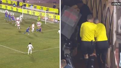  navijaci partizana gadjali sudije poslije meca protiv radnickog video 