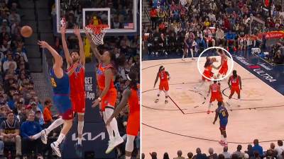  Asistencija Nikole Jokića iza leđa  