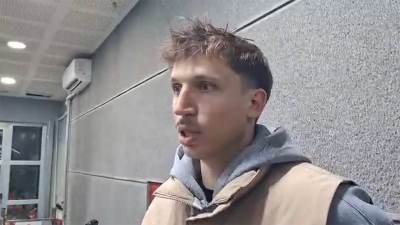  Aleksa Radanov oduševljen atmosferom na utakmici Partizana 