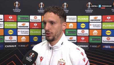  Strahinja Eraković poslije pobjede Zvezde nad Lilom 