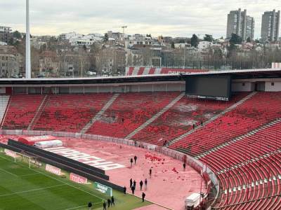  grobari napravili 200 000 evra stete na stadionu zvezde 