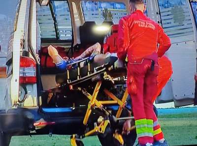  Teška povreda matej Cvetanoski na meču Željezničar Sloga 