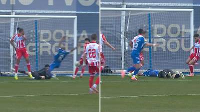  jeziv start nad golmanom crvene zvezde u novom pazaru 