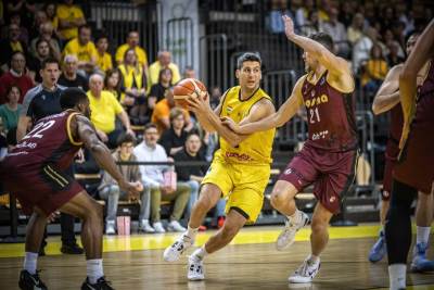  Košarkaši Bosne na utakmici u Mađarskoj 