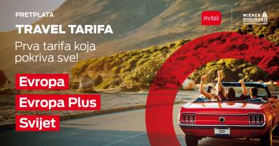  Prva tarifa koja pokriva sve: internet, roming i putno osiguranje uz m:tel Travel tarifu 