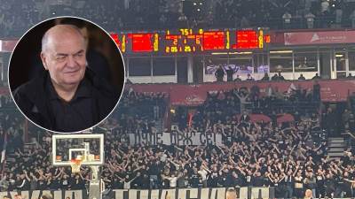  Navijači Partizana pružili podršku Dušku Vujoševiću 