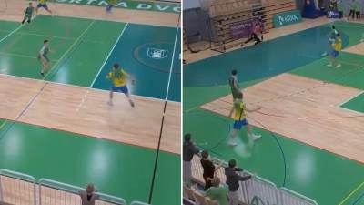  Aljuž Anžič dao gol s centra 