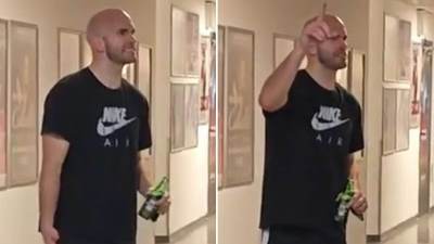  Nik Kalates proslavio pobjedu Partizana uz pivo 