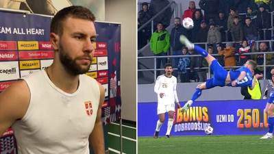  strahinja Pavlović o golu makazicama protiv Arabije 