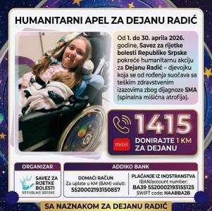  Humanitarni broj za Dejanu Radić iz Teslića 