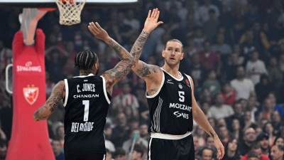  Tabela Evrolige poslije pobjede Partizana nad Crvenom zvezdom 