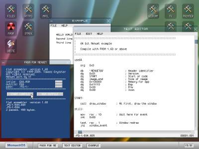  MenuetOS operativni sistem koji stane na disketu 