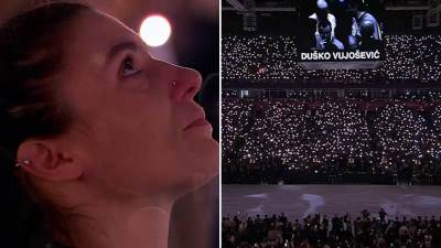  Koreografija za Duška Vujoševića na meču Partizan Žalgiris 