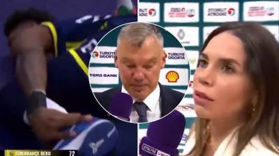  Trener Fenerbahčea Šarunas Jasikevičijus napustio intervju 