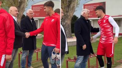  vladimir jugovic na treningu vojvodine pred partizan 