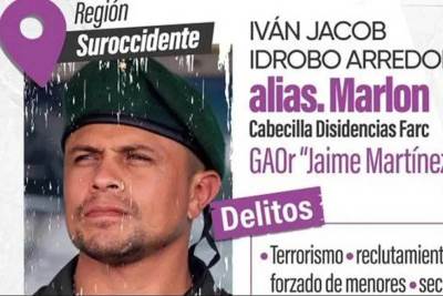  Kolumbija nudi 1,4 miliona dolara za vođu pobunjenika 